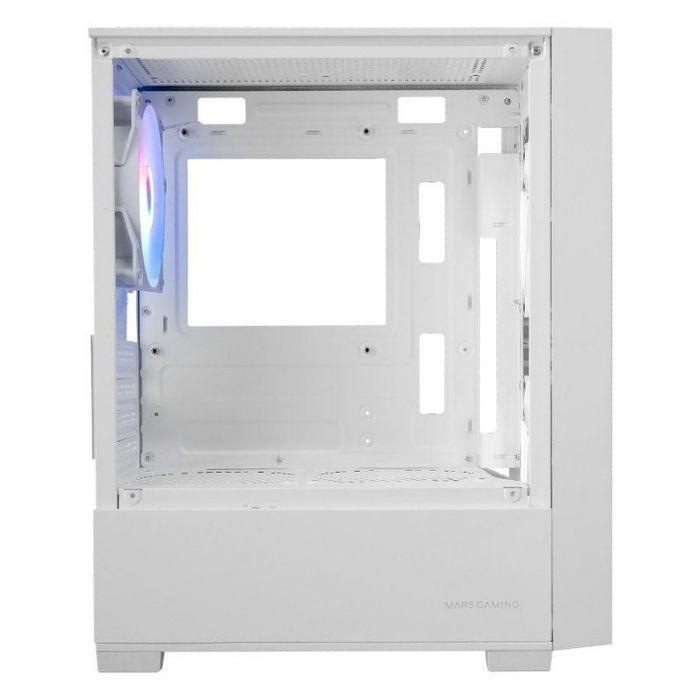 Caixa de Computador MARS GAMING MCVORTEXW (Micro ATX, Mini-ITX - Mini Tower - Rede, SGCC, vidro temperado - Branco) — miniatura 4