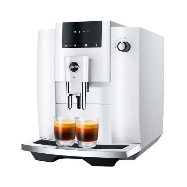 Máquina de Café Automática JURA E4 Piano White (Grãos de café, Café moído - 1450 W - 15 bar - Branco) — miniatura 2