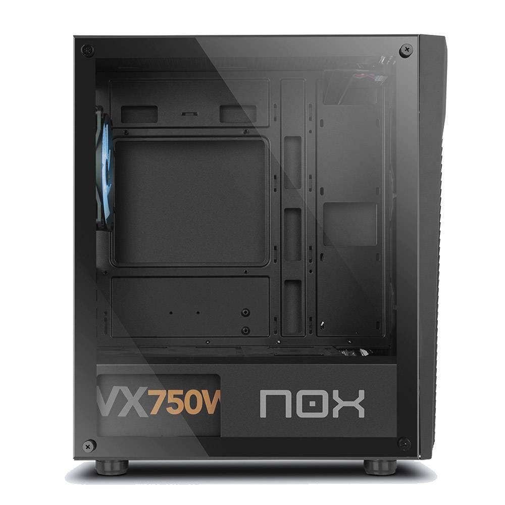 Caixa PC NOX Infinity Zeta RGB (ITX, micro ATX - Mini Tower - Micro-ATX, Mini-ITX - Preto) — miniatura 4