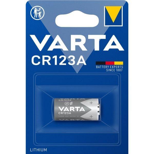 Pilha de Lítio VARTA CR123A (Azul/Prateado)