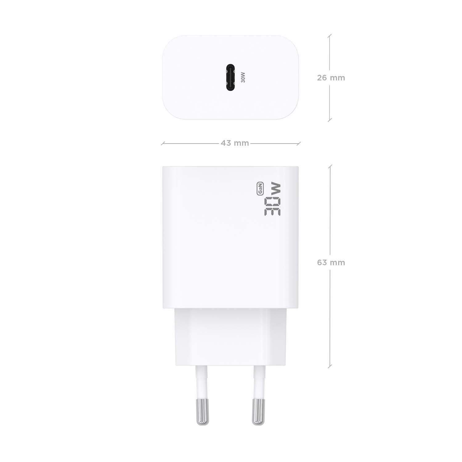Carregador AISENS A110-0940 (33 W - Até 30 W - Branco), miniatura 4