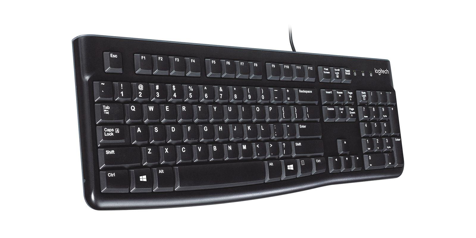 Teclado LOGITECH K120 (Inglês - USB - Com fios - Preto) — miniatura 2