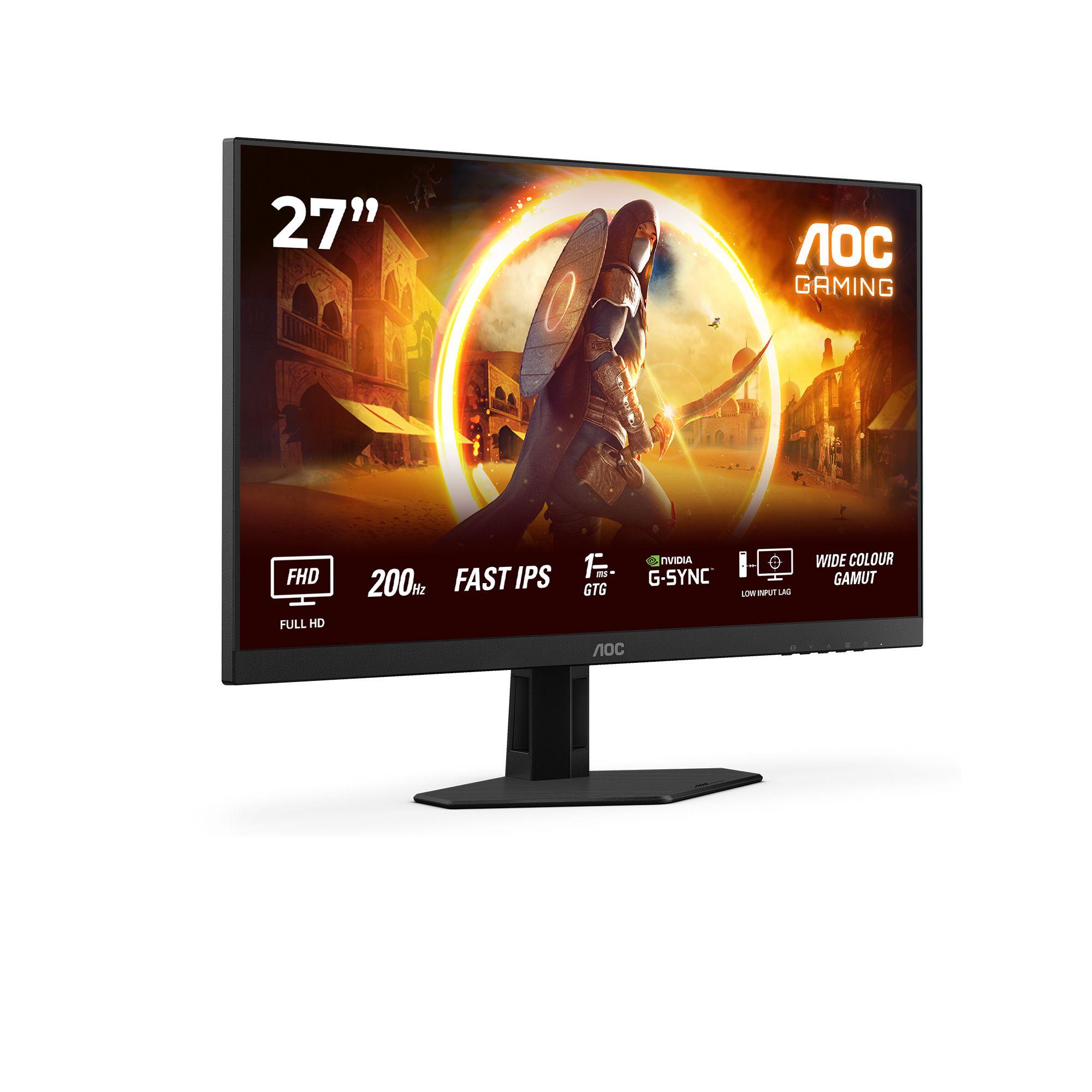 Monitor AOC 27G4HRE (27" - Fast IPS - 200 Hz - Preto e Vermelho) — miniatura 2