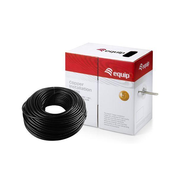 Cabo de Rede de Instalação Exterior EQUIP 67189504 (305 m - Cat6 - Cinzento), miniatura 3