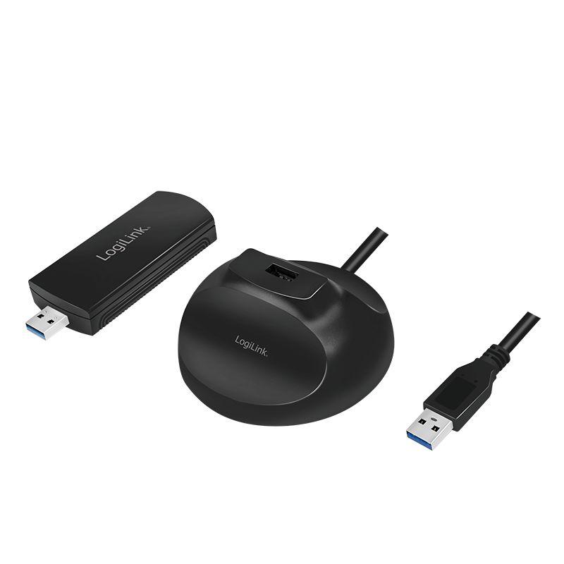 Adaptador Wi-Fi USB LOGILINK WL0247 (Wi-Fi 5 - 1300 Mbit/s - Dual-band - Preto), miniatura 7