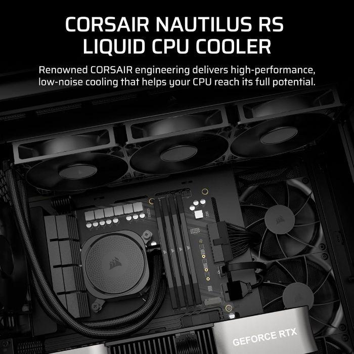 Refrigeração Líquida para CPU CORSAIR Nautilus 360 RS (Preto) — miniatura 3