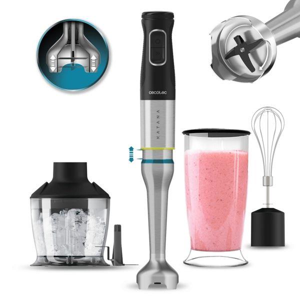 Varinha Mágica CECOTEC Katana 12 Chop B (1200 W - Preto/Inox)