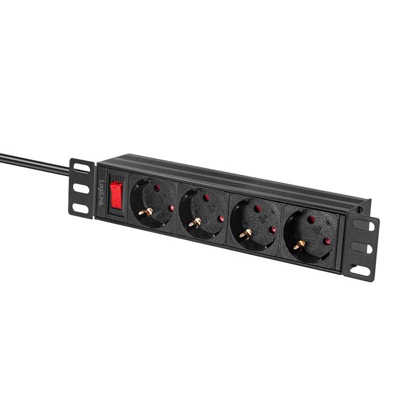 Unidade de Distribuição de Energia LOGILINK PDU4B01 (Tipo F - Preto), miniatura 3