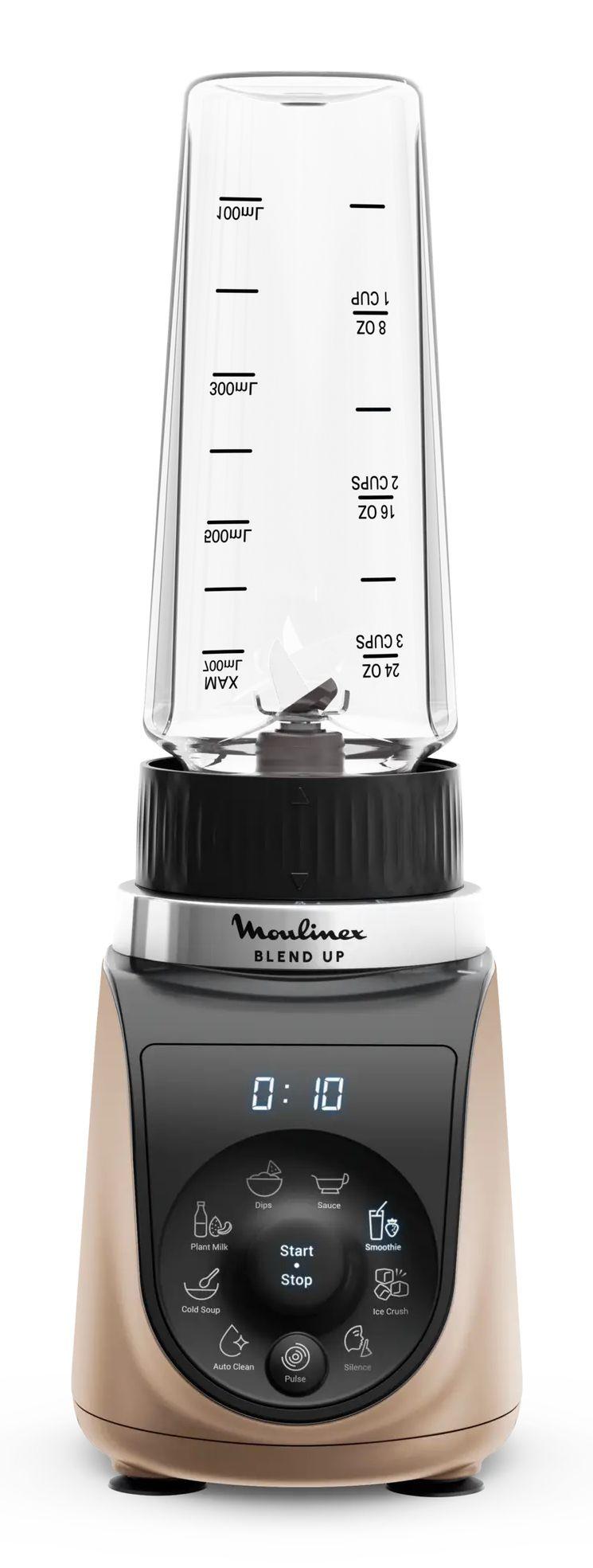 Liquidificadora MOULINEX LM190AF0 (Liquidificador - 1000 W - 0,85 l - Preto e Dourado) — miniatura 2