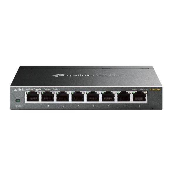 Switch TP-LINK TL-SG108S (Gigabit Ethernet - 1,5 MB - 16 Gbit/s - Preto), miniatura 2