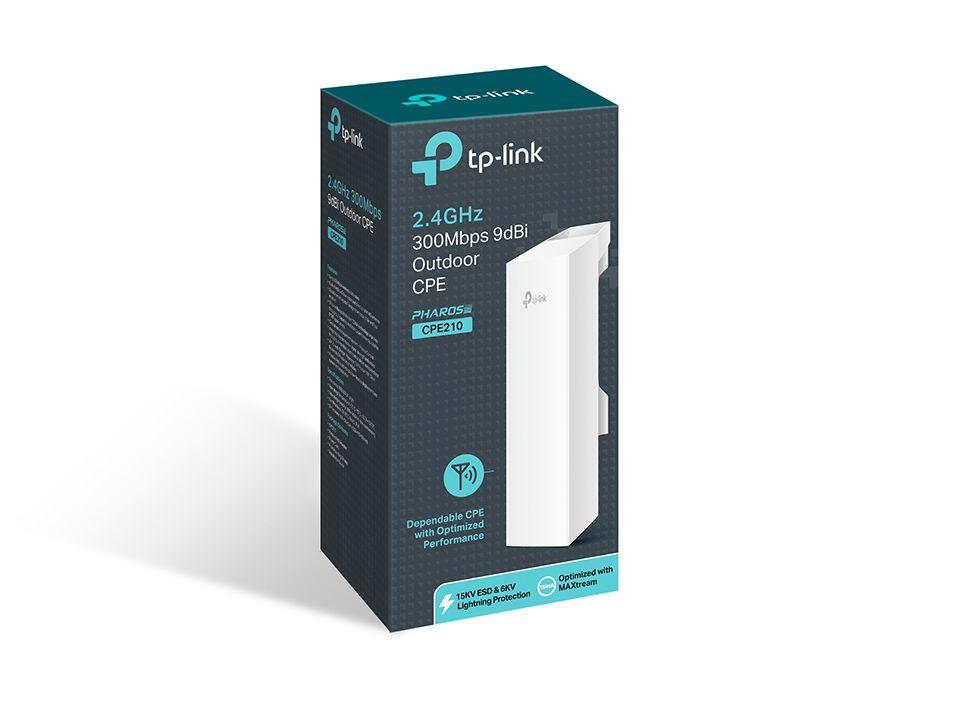 Ponto de Acesso Exterior TP-LINK CPE210 V3.20 (300 Mbit/s - 2,4 GHz - 1 unidade - Branco) — miniatura 4