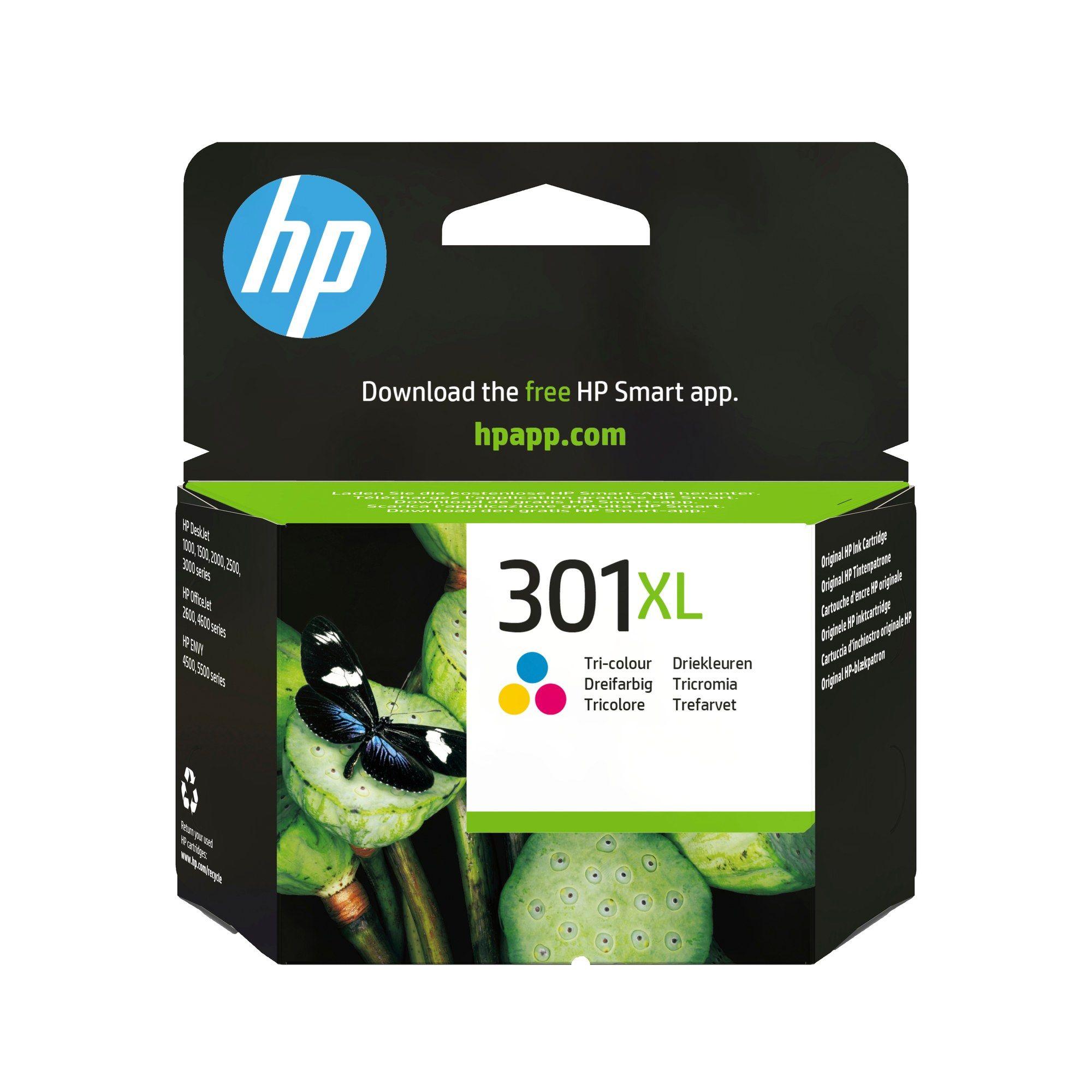 Tinteiro HP 301XL CH564EE (300 páginas - Tricolor)