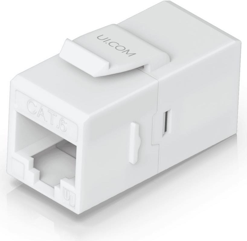 Acoplador Keystone UBIQUITI UACC-KEYSTONE-COUPLER-C6 (RJ-45 - Cat6 - Branco)