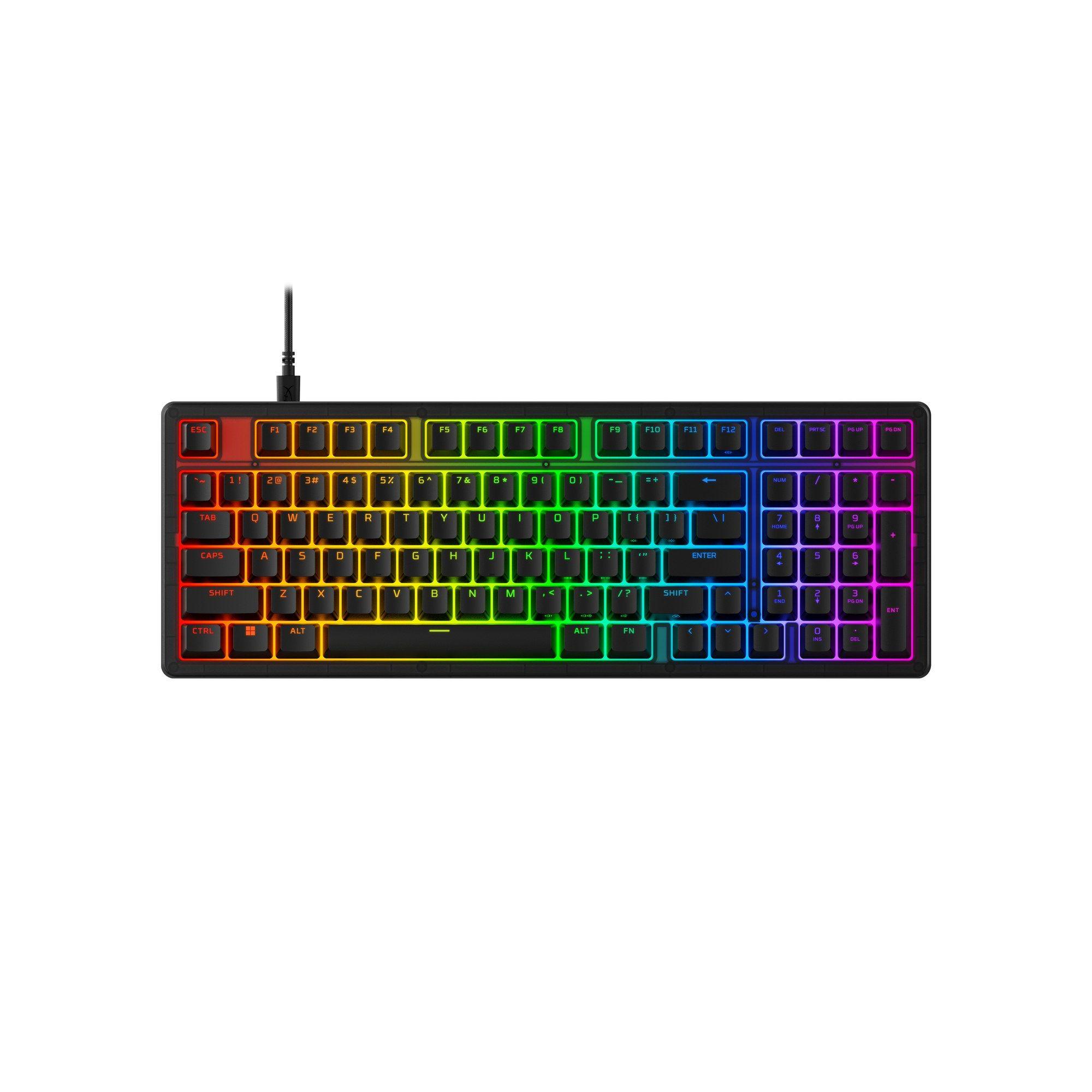 Teclado HYPERX Origins 2 1800 (HyperX Red - 96% - USB - Preto)