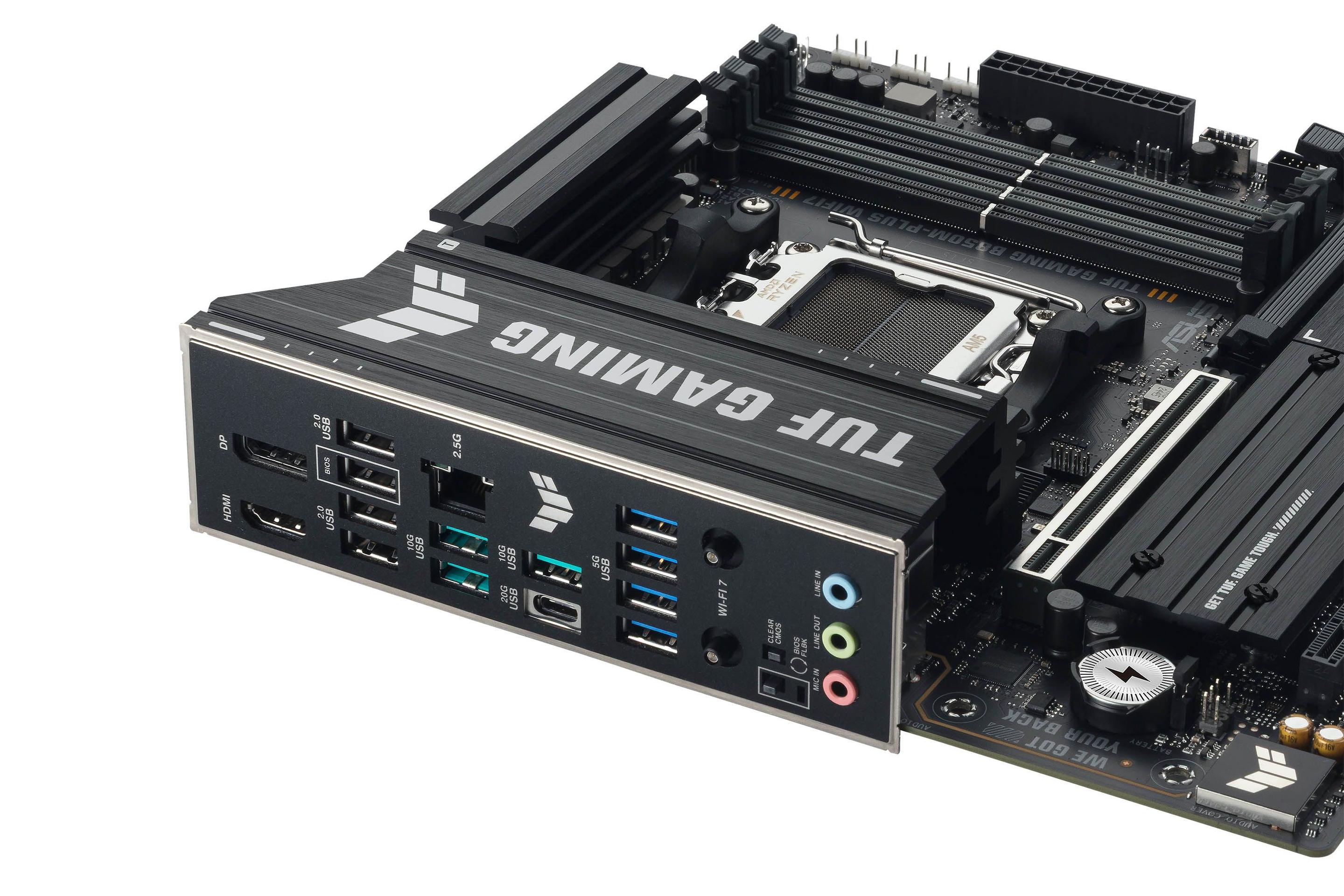 Motherboard ASUS TUF GAMING B850M-PLUS WIFI7 (AM5 - micro ATX - ATX - Preto), miniatura 8