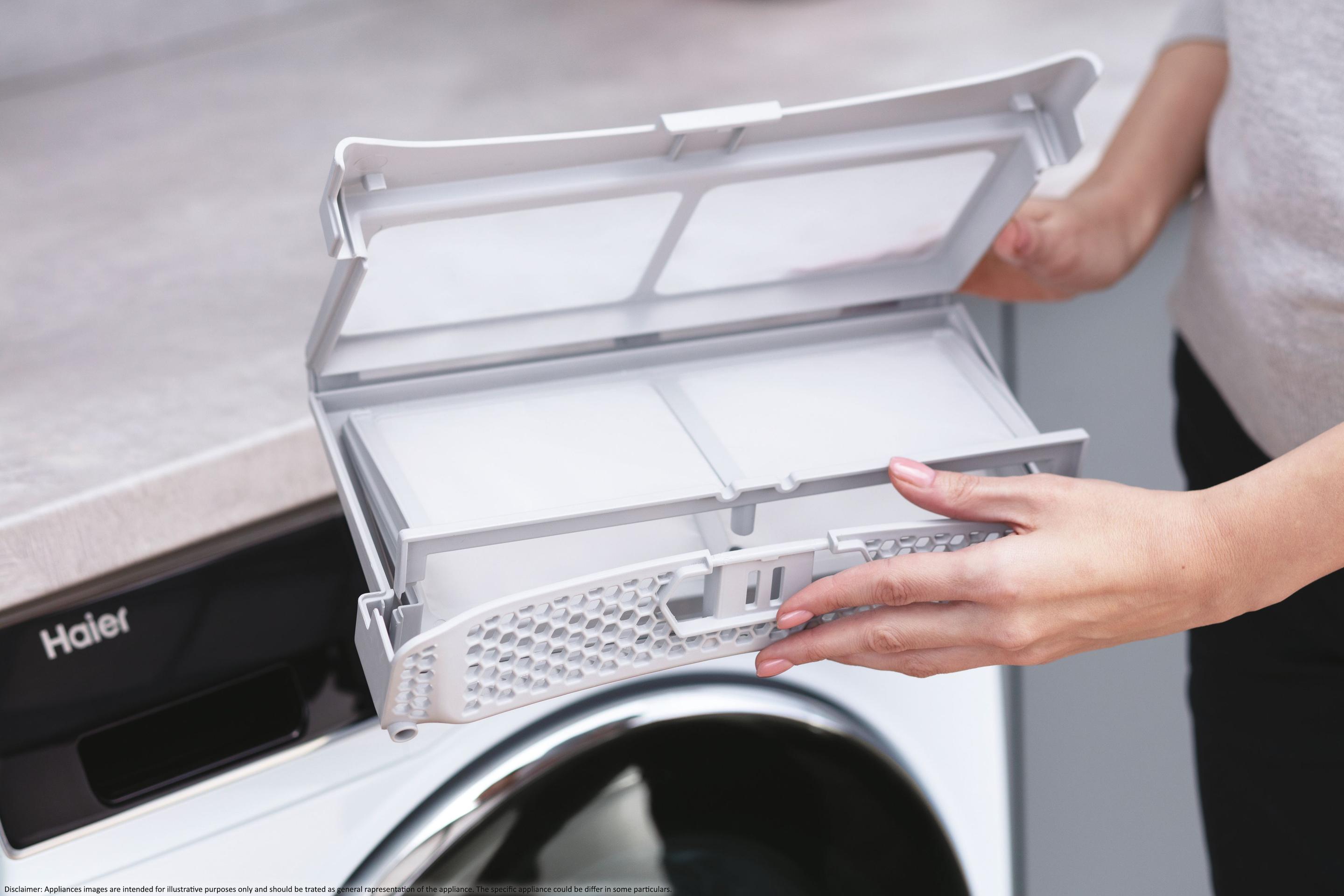 Máquina de Secar Roupa Independente HAIER HD90A3959S (9 kg - Bomba de calor - Direita - Branco) — miniatura 9