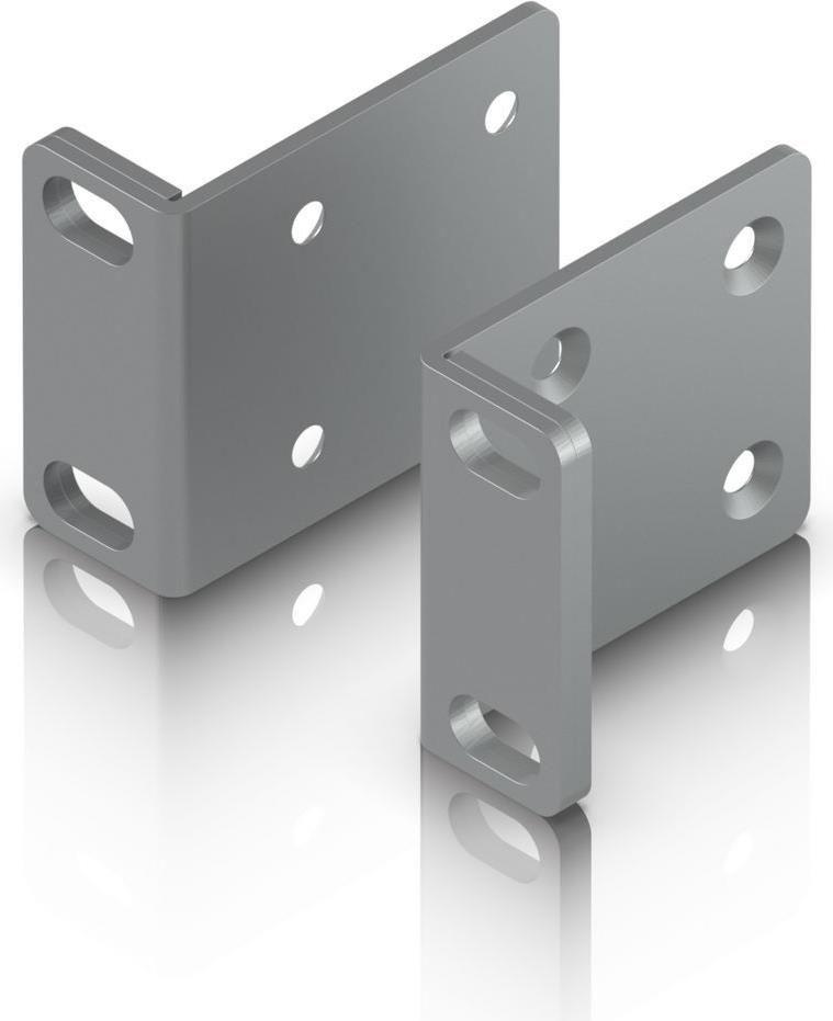 Kit de Suportes para Rack UBIQUITI UACC-RACK-EAR-1U (2 unidades - Kit de montagem - Cinzento)