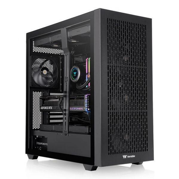 Caixa PC THERMALTAKE AX500 (Full Tower - SPCC, aço, vidro temperado - 185 mm - Preto)