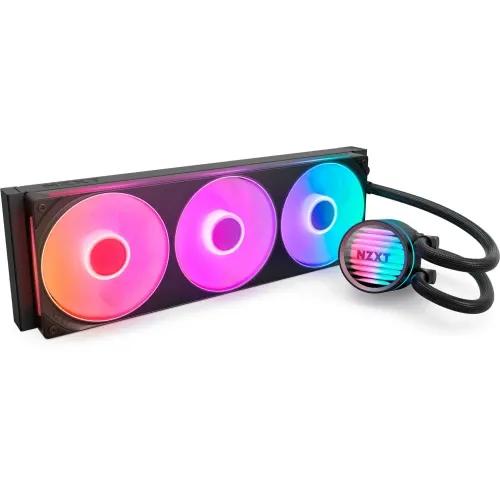 Kit de Refrigeração Líquida para CPU NZXT Kraken Core 360 RGB (120 mm - 2400 RPM - Multi - Preto)
