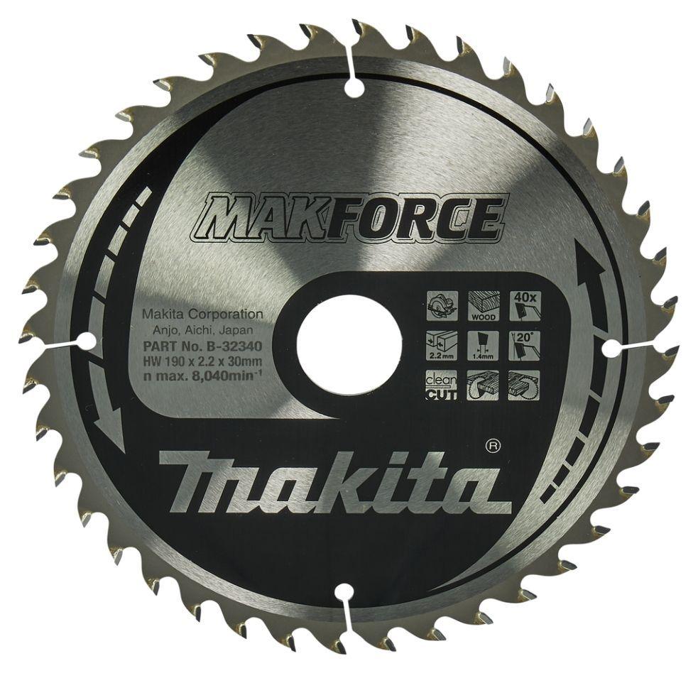 Disco de Serra Circular MAKITA B-32340 (Carboneto - 190 mm), miniatura 2