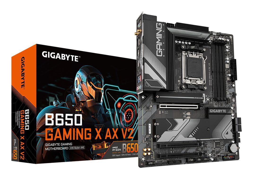 Motherboard GIGABYTE B650 GAMING X AX V2 (AM5 - ATX - Duplo canal - Castanho)