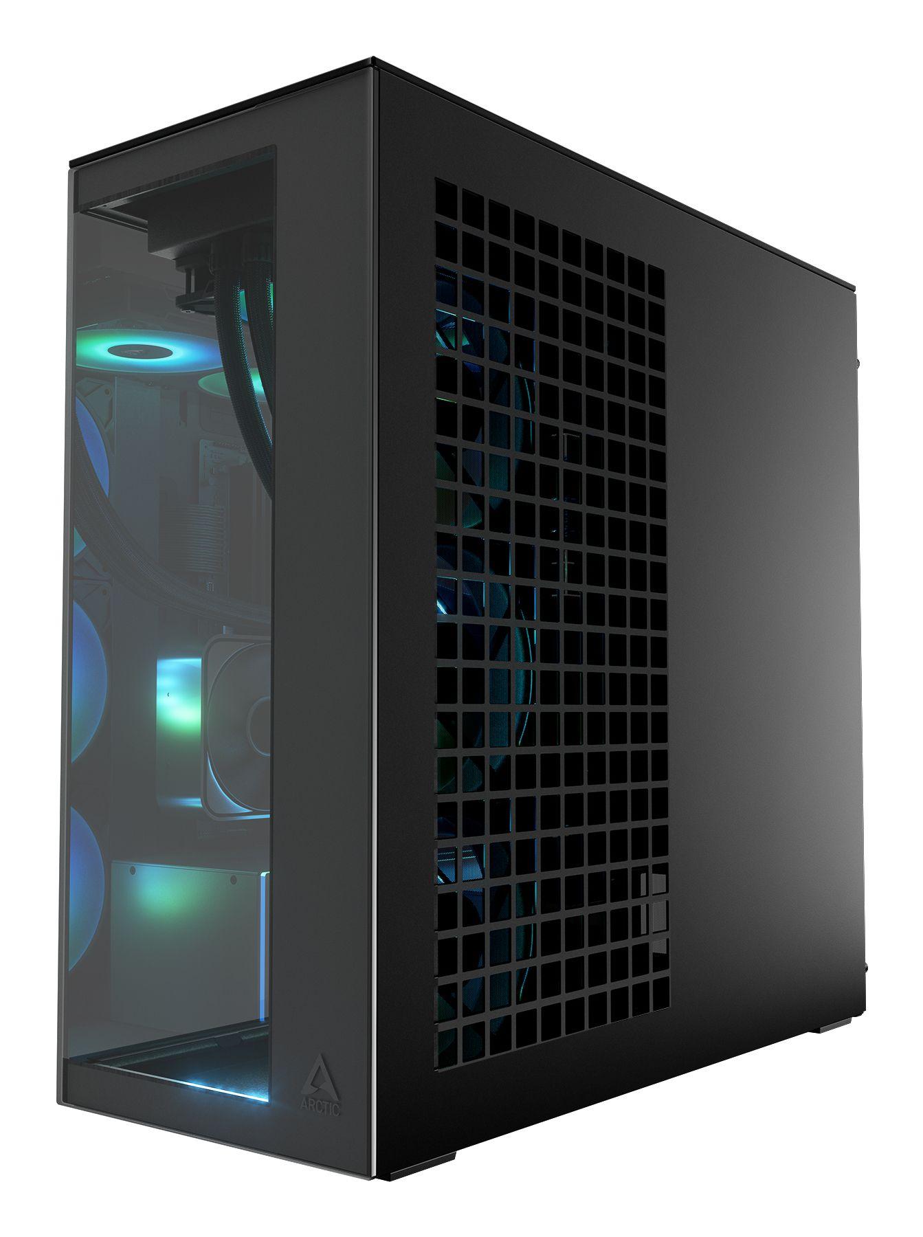 Caixa PC ARCTIC Xtender VG (E-ATX - Midi Tower - Metal, Vidro temperado - Preto Espelhado) — miniatura 5