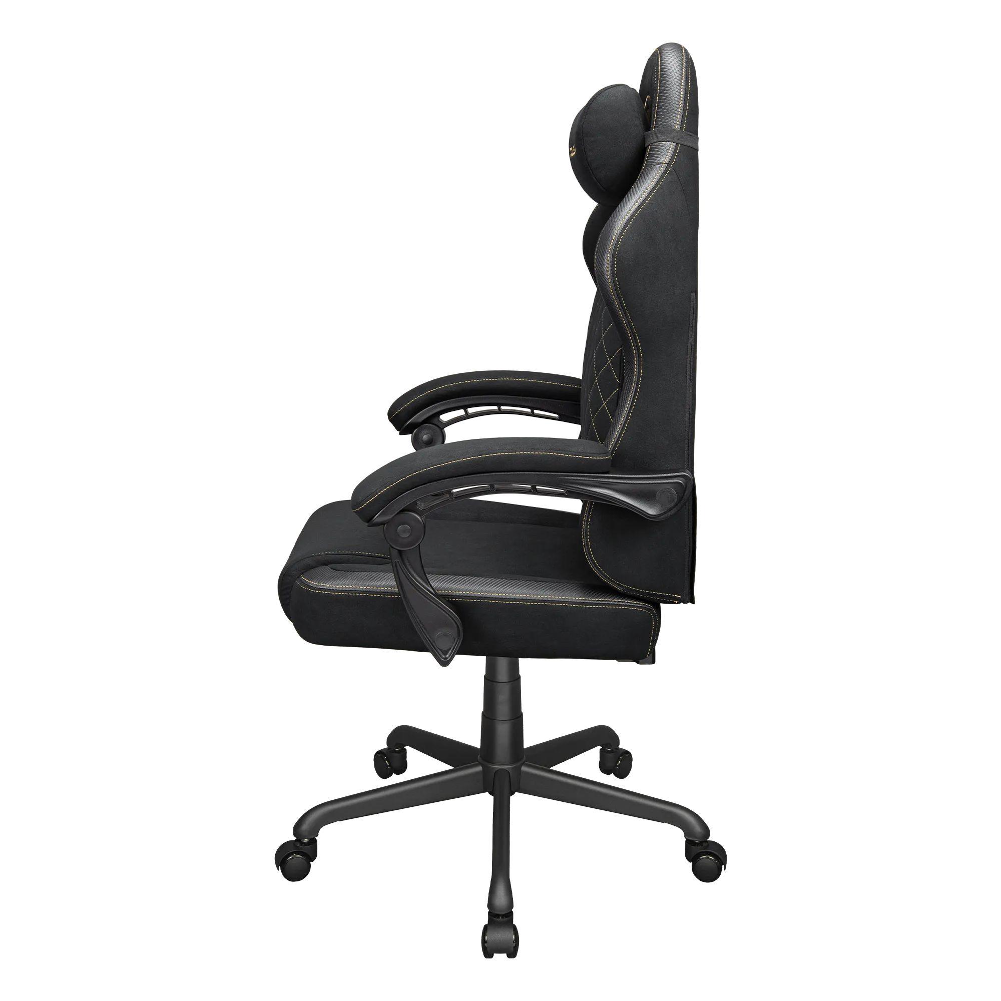 Cadeira Gaming COUGAR Fusion EX Gold F (120 kg - Espuma, Tecido - Tecido - Preto e Dourado), miniatura 4
