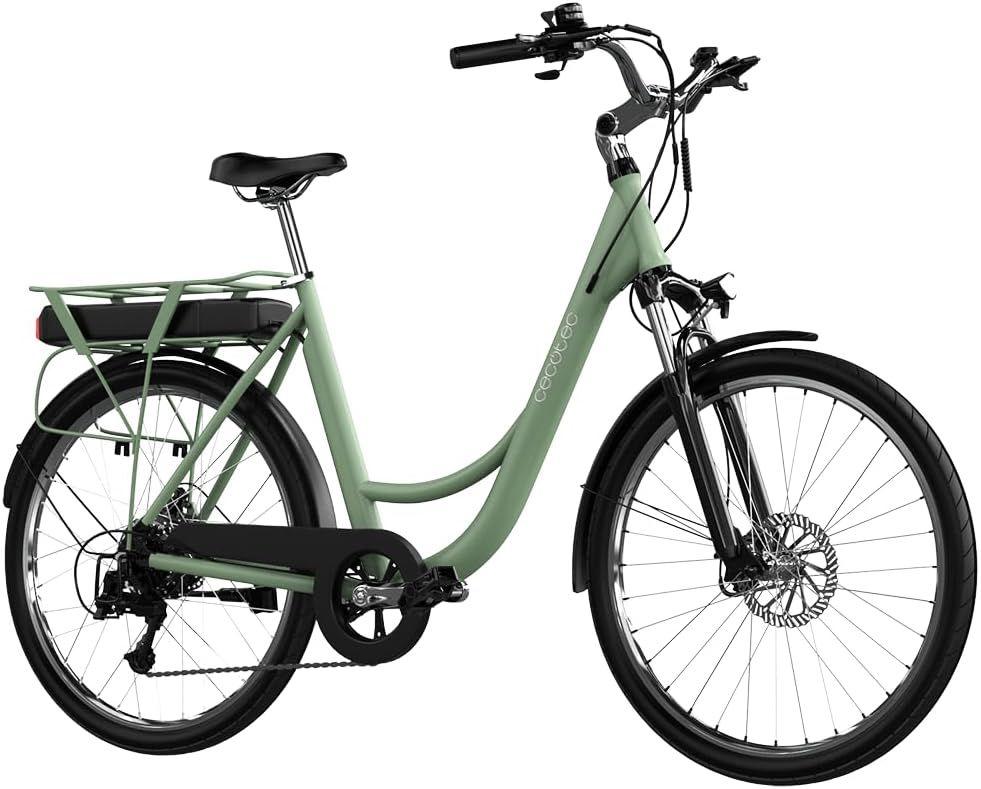 Bicicleta Elétrica CECOTEC City (28" - 250 W - 468 Wh - Prateada)