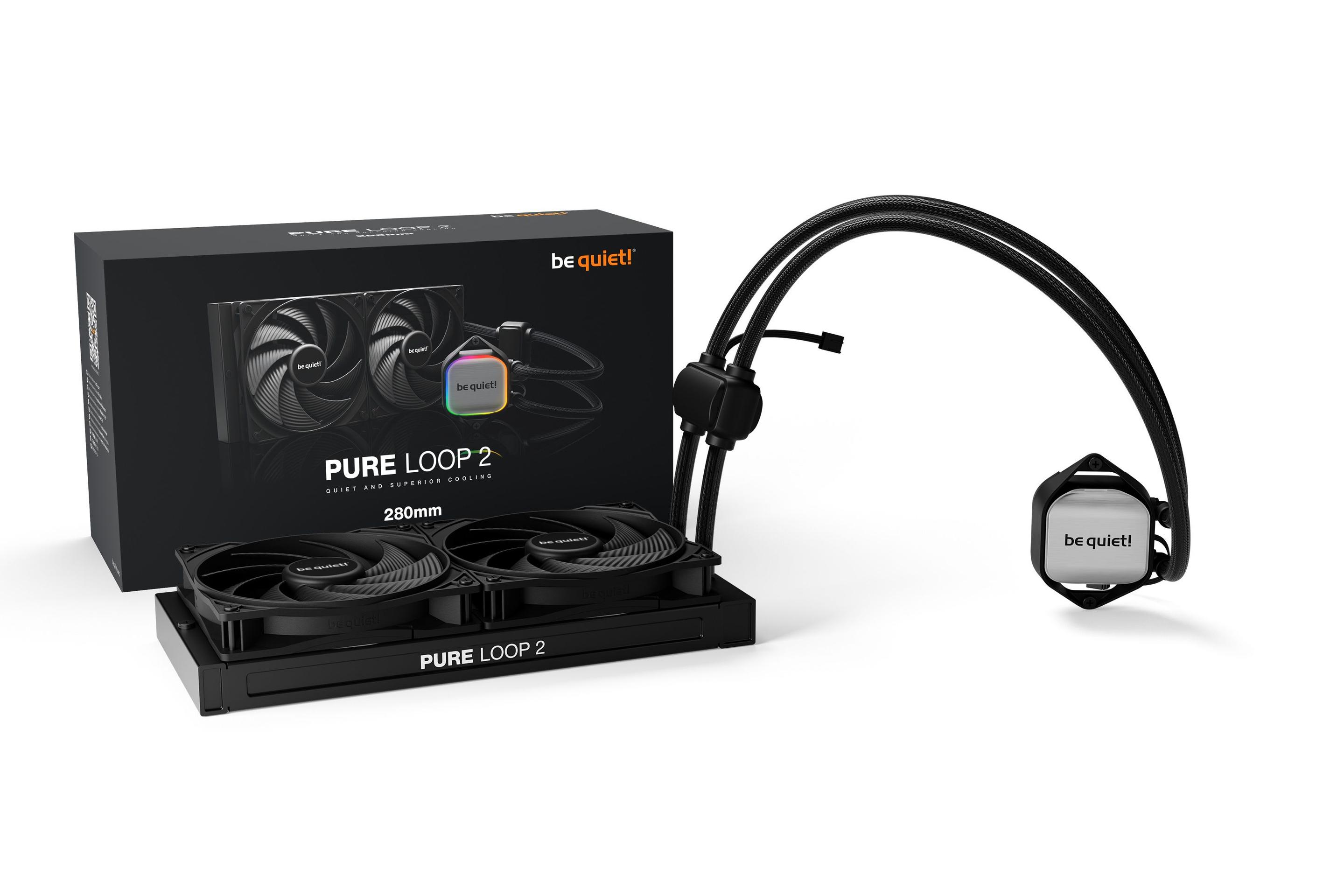 Refrigerador Líquido All-in-One BE QUIET! Pure Loop 2 280mm (14 cm - 1800 RPM - Multi - Preto) — miniatura 2