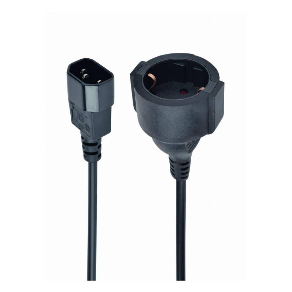 Adaptador de Alimentação GEMBIRD PC-SFC14M-01 (15 cm - Macho - Acoplador C14 - Preto) — miniatura 5