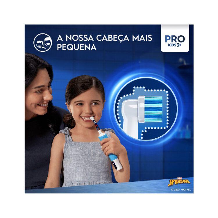 Escova de Dentes Elétrica ORAL-B Vitality Pro Kids Spider-Man (Azul/Vermelho), miniatura 4