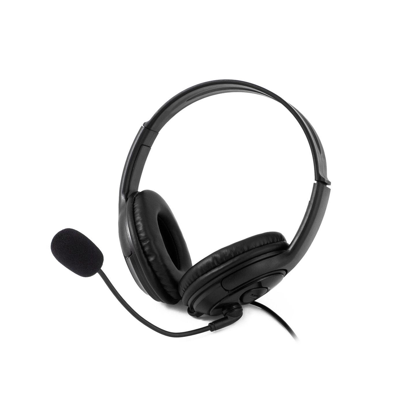 Headset COOLBOX coolCHAT U1 (Binaural - Com fios - Supra-aural - Preto)