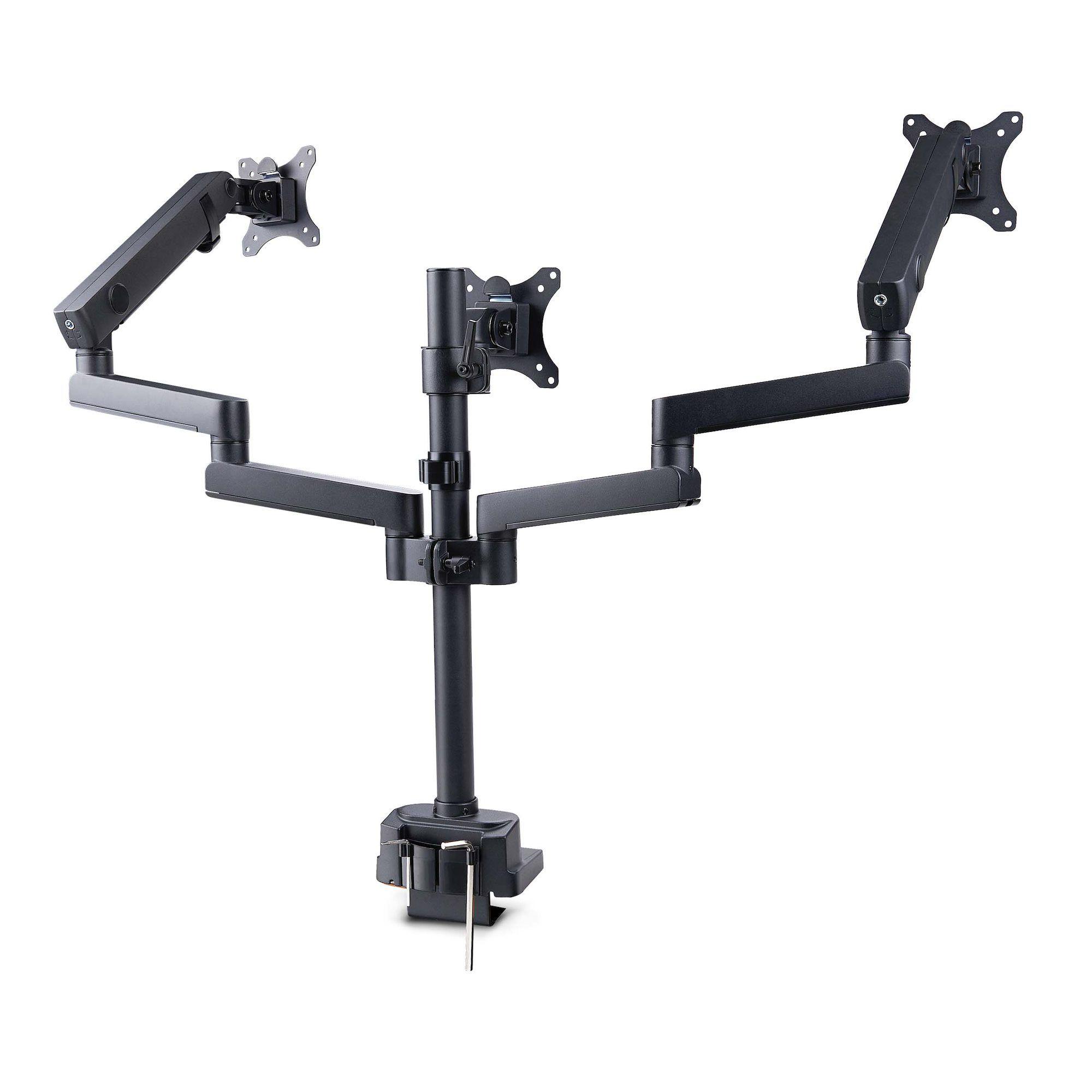 Suporte de Secretária STARTECH 3MP2AG-MONITOR-ARM (3 Monitores até 27" - VESA 75x75/100x100 - Preto), miniatura 2