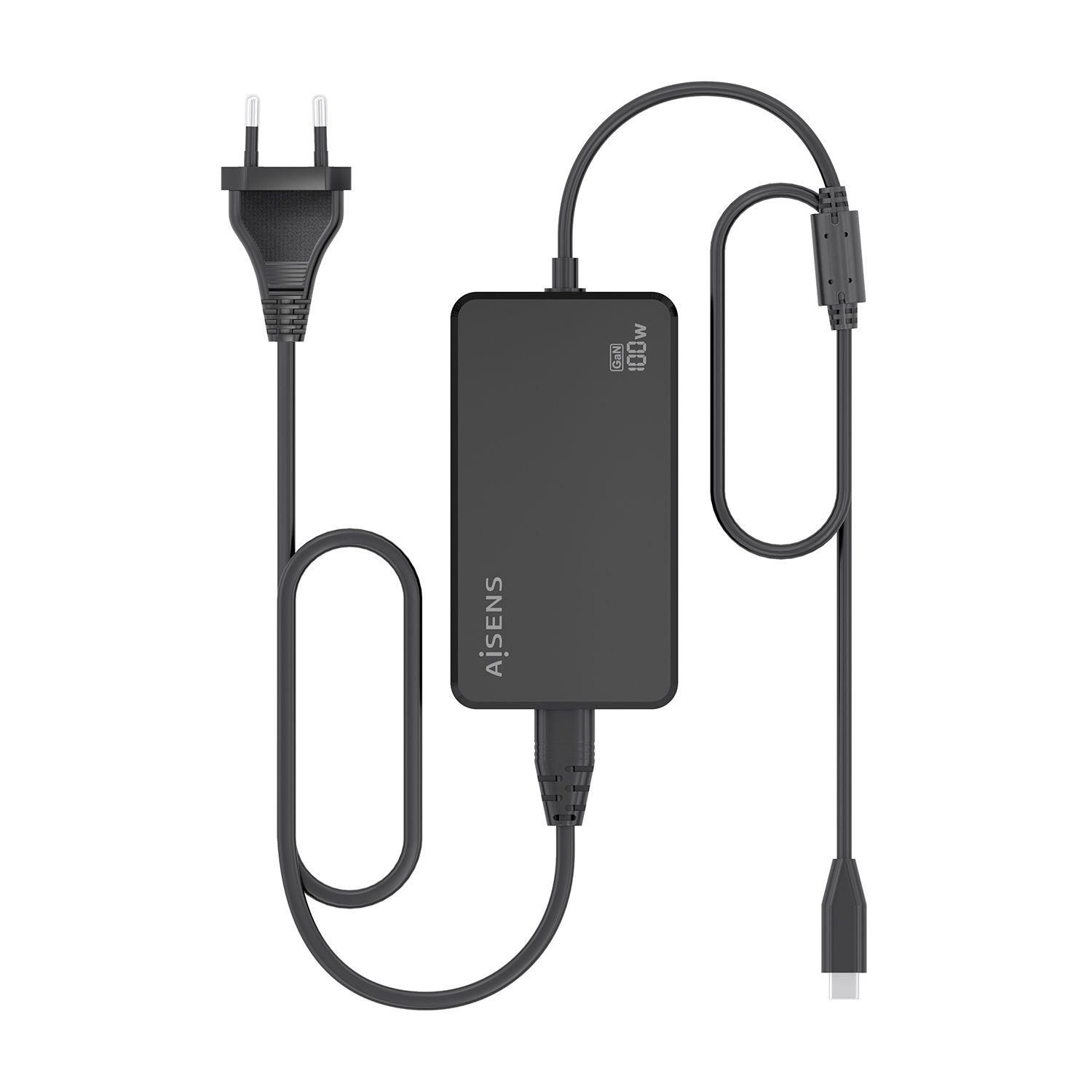 Carregador de Portátil AISENS ASCH-1PD100D070-BK (100 W - AC, DC - Preto), miniatura 4