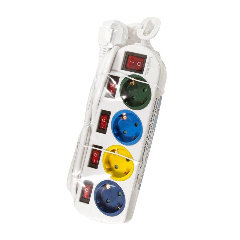 Extensão Elétrica LOGILINK LPS257 (Branco), miniatura 3