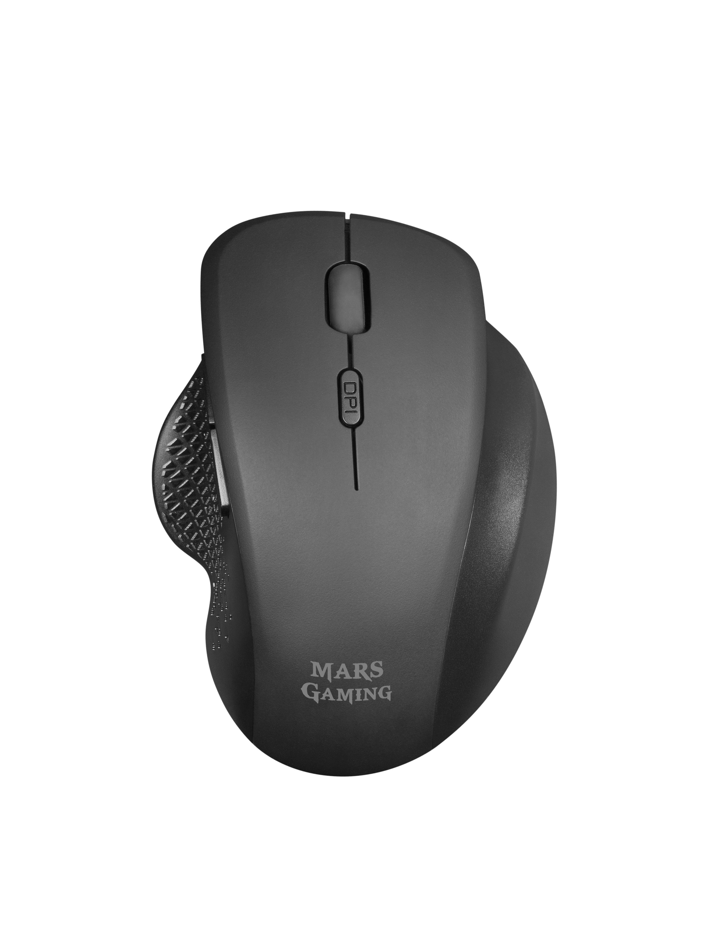 Rato Gaming MARS GAMING MMWERGO (Mão direita - 3200 DPI - Mecânico - Preto)