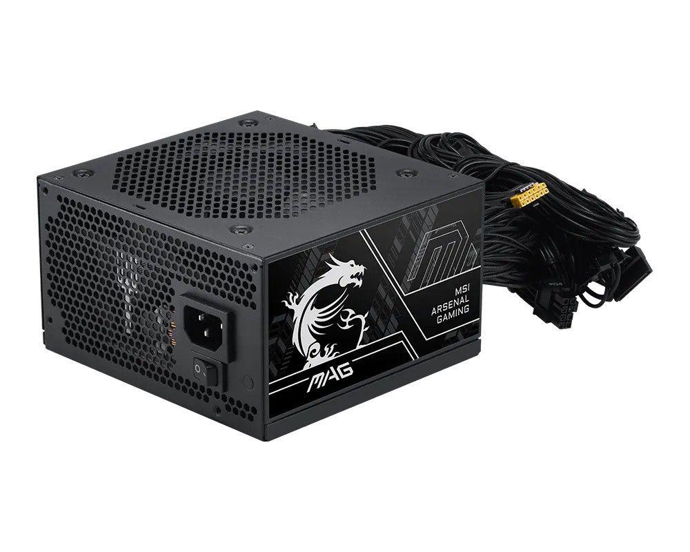 Fonte de Alimentação MSI MAG A750BN PCIE5 III (80 PLUS Bronze - 12V-2x6 bicolores - 750 W)