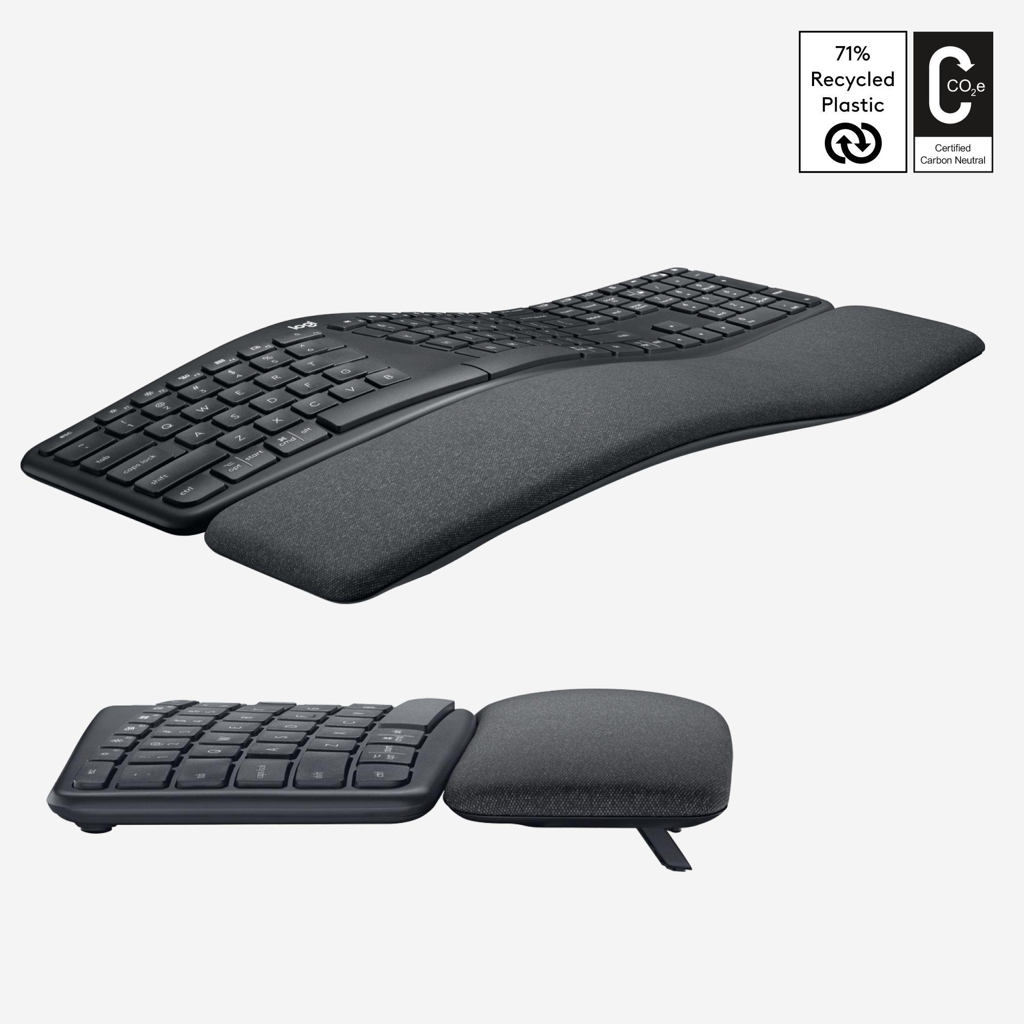 Teclado LOGITECH ERGO K860 (Sem fios - RF sem fios + Bluetooth - Grafite) — miniatura 4