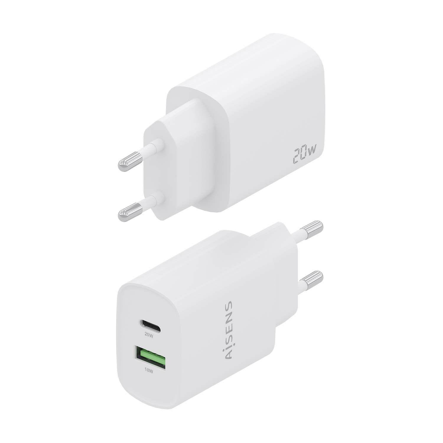 Carregador de Parede AISENS A110-0754 (20 W - Branco), miniatura 3