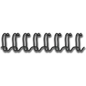 Espirais Duplas de Encadernação FELLOWES 53265 (Metal - Preto)