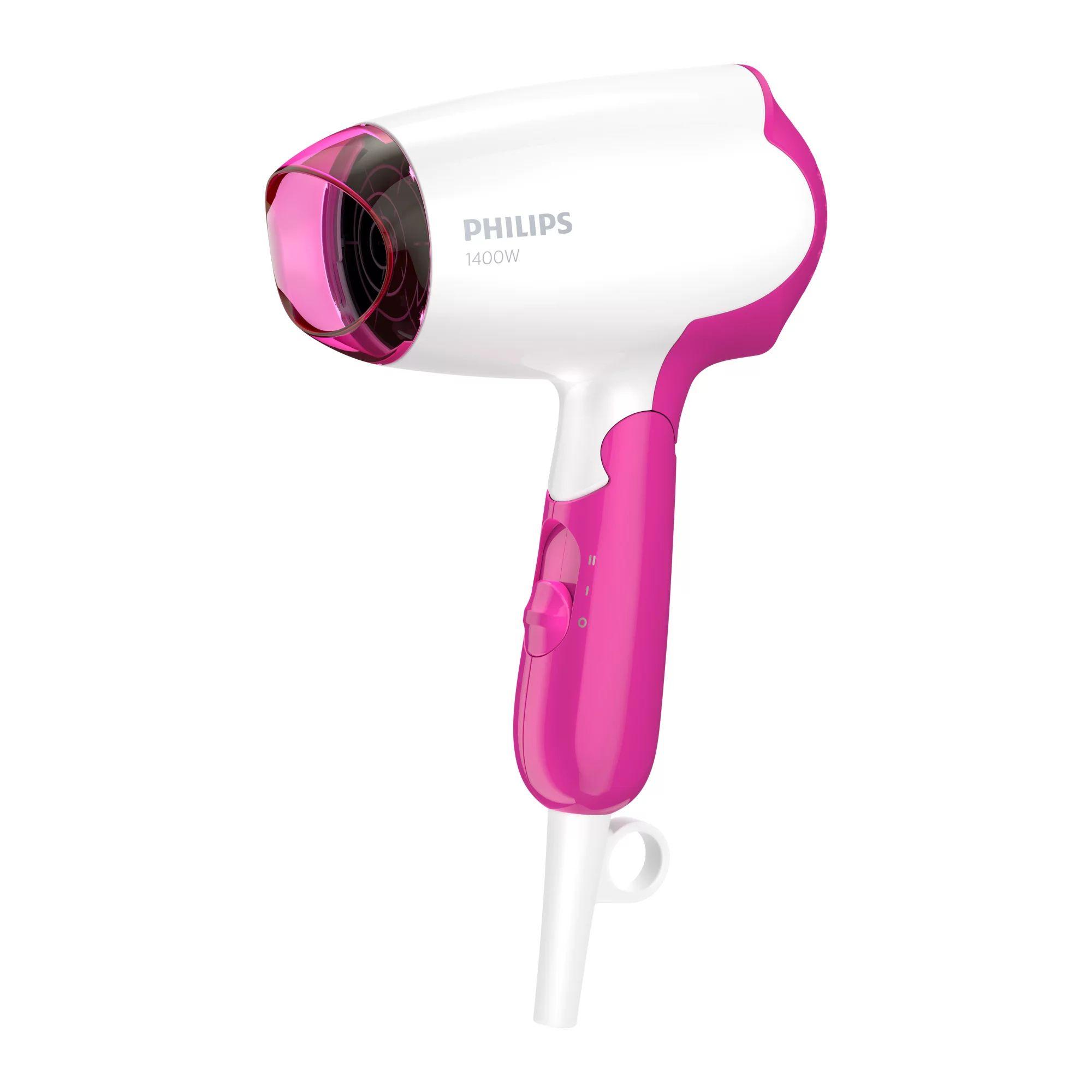 Secador de Cabelo de Viagem PHILIPS BHD003/00 (Rosa e Branco)