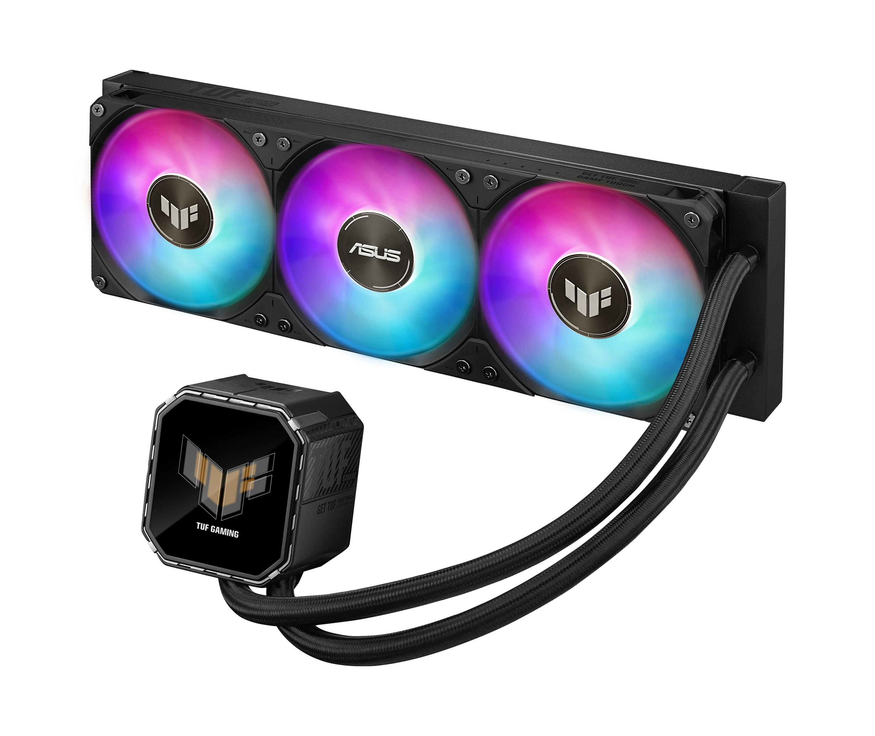 Sistema de Refrigeração Líquida Tudo-em-Um ASUS TUF Gaming LC III 360 ARGB LCD (120 mm - 3 ventoinhas - 2600 RPM - Preto), miniatura 8