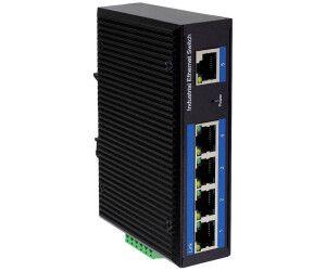 Switch Industrial LOGILINK NS202P (RJ45 - 10/100/1000 Base-TX - Preto)
