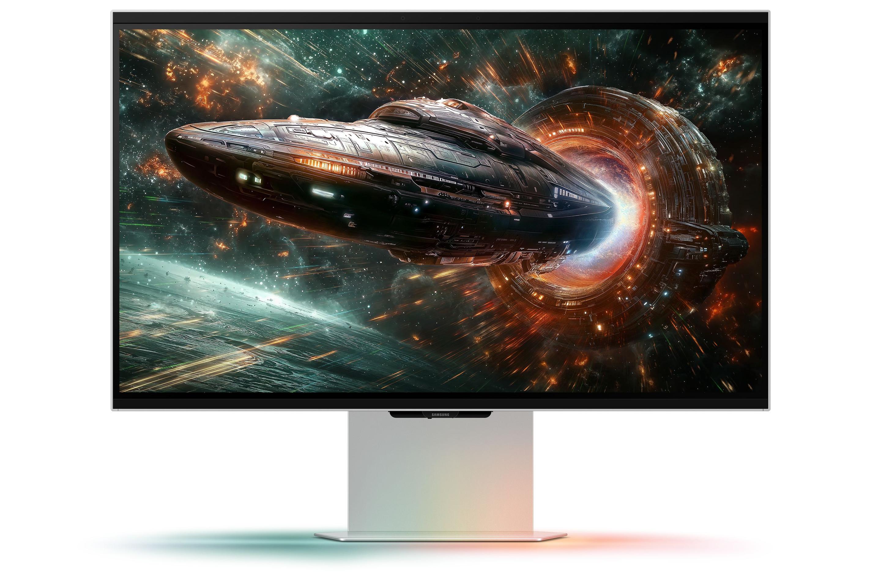 Monitor SAMSUNG Odyssey 3D G90XF (27" - IPS - 165 Hz - Prateado) — miniatura 2
