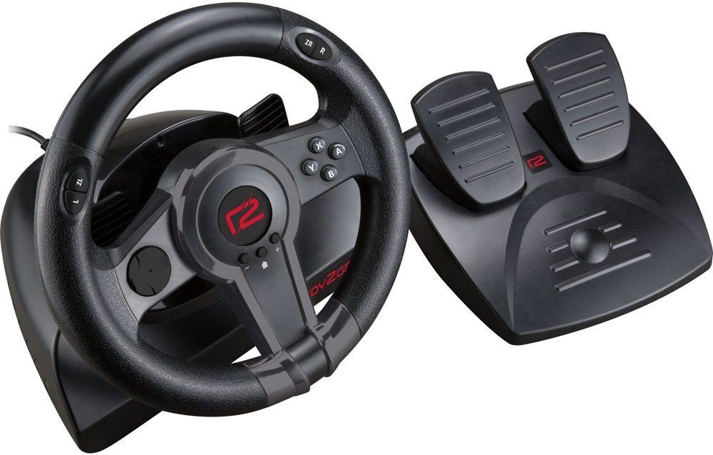 Conjunto de Volante e Pedais READY2GAMING Nintendo Switch Racing Wheel (Nintendo Switch - Preto) — miniatura 4