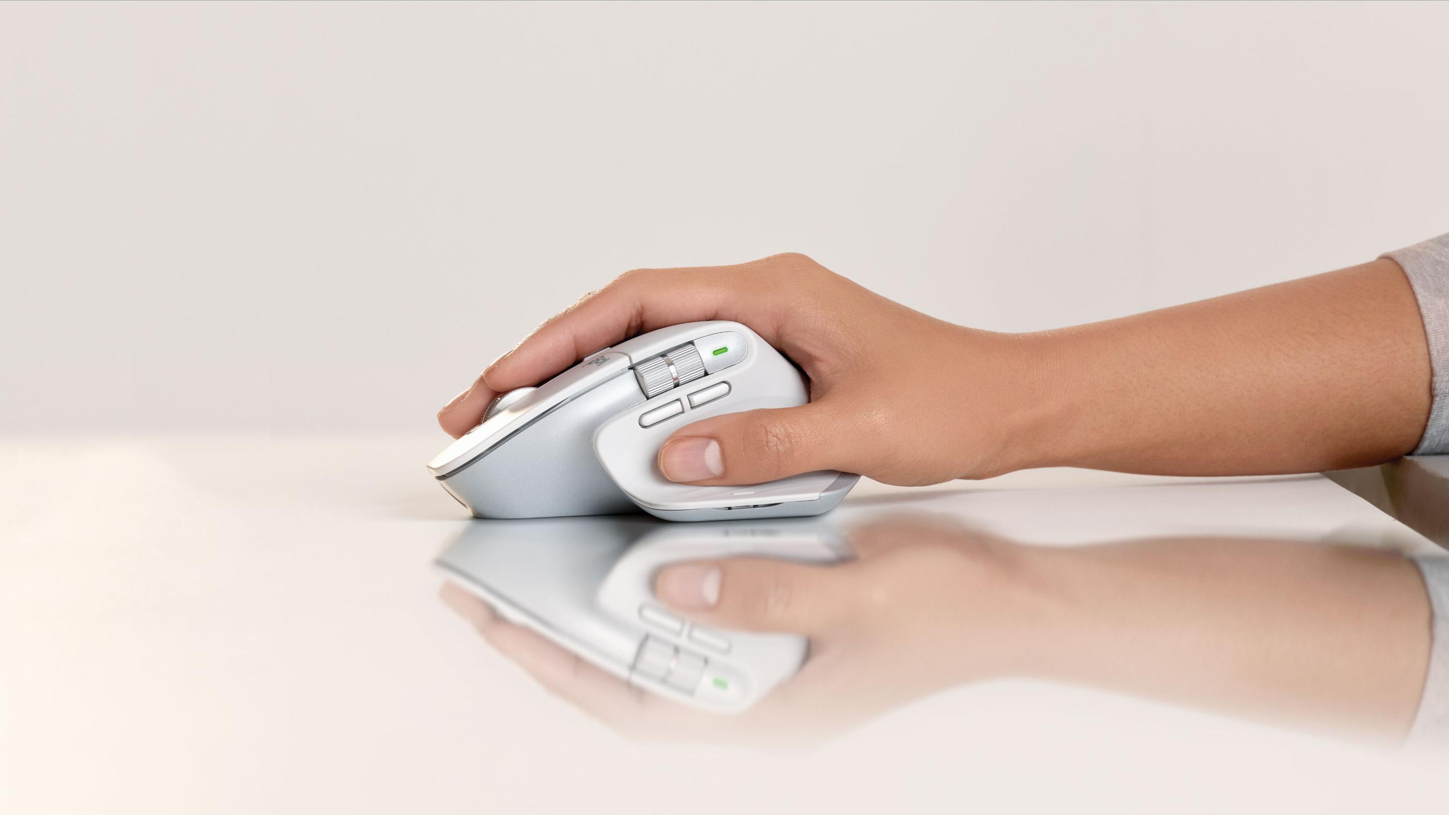 Rato LOGITECH MX Master 3S (Mão direita - 8000 DPI - Laser - Cinzento Claro) — miniatura 9