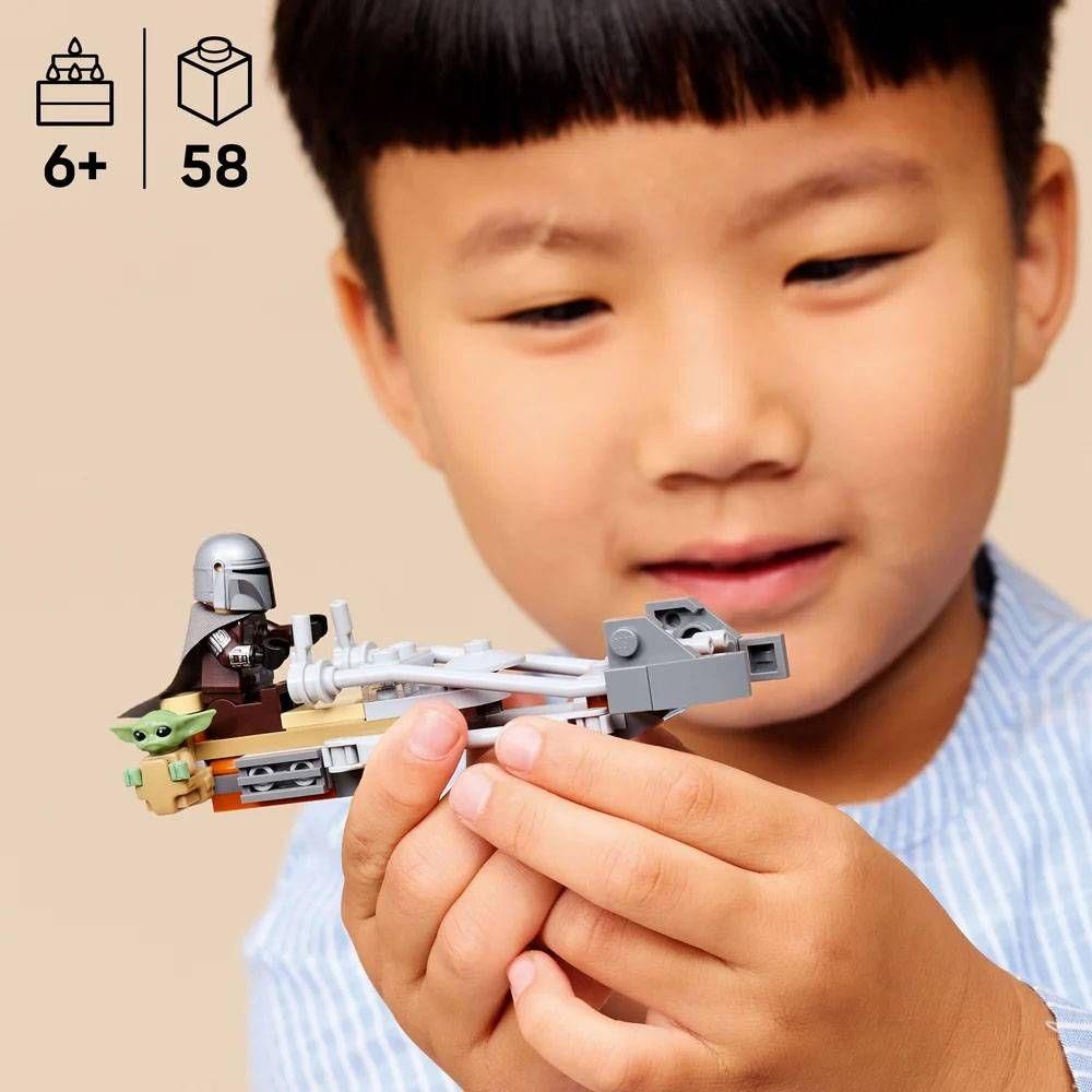 LEGO 75436 Star Wars Speeder Bike™ de The Mandalorian e Grogu (6+ anos - 58 peças), miniatura 4