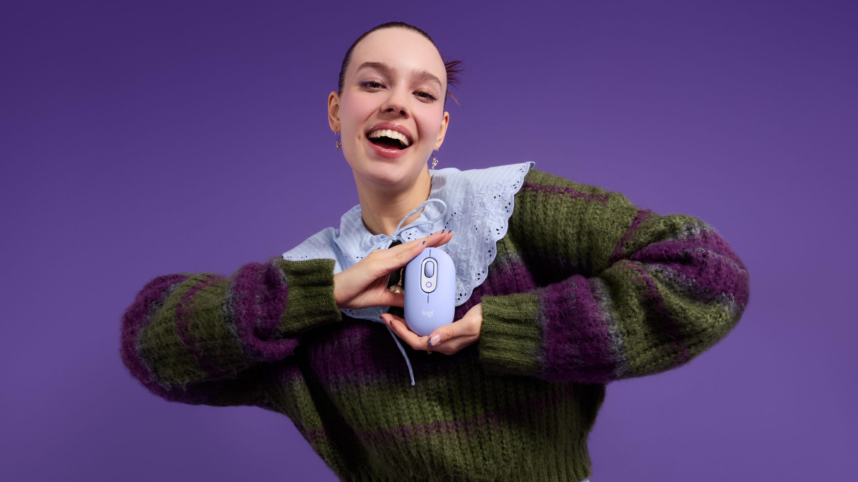 Rato LOGITECH POP Mouse (Ambidestro - 4000 DPI - Ótico - Lilás) — miniatura 10