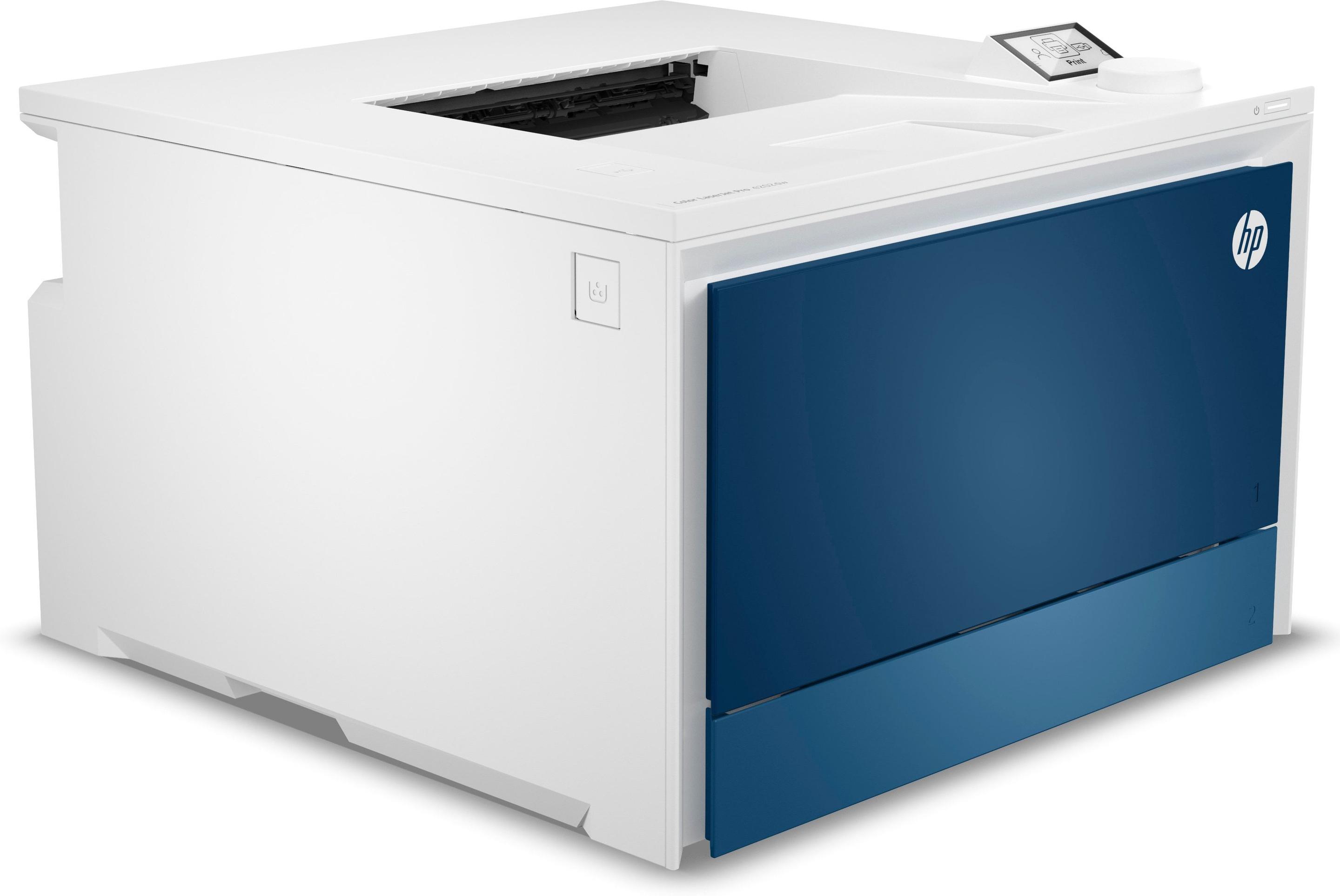 Impressora Laser a Cores HP Color LaserJet Pro 4202dw (A4 - Impressão a cores - 850 folhas - Azul/Branco) — miniatura 3