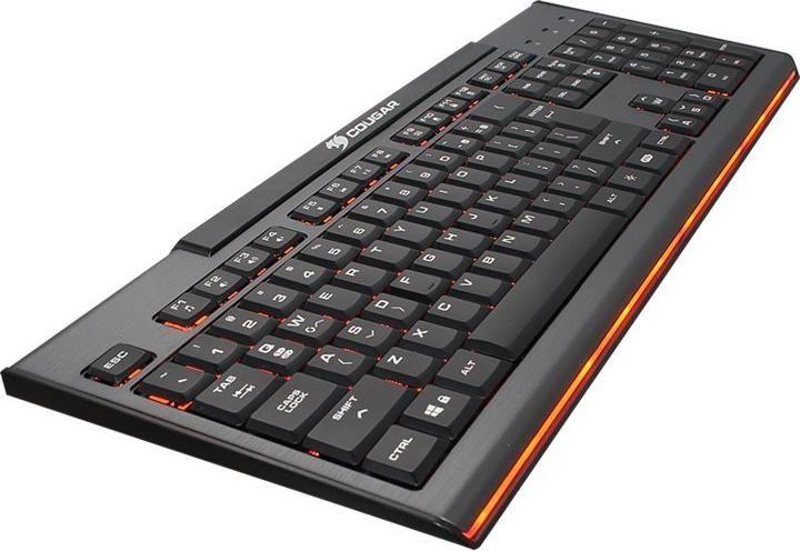 Teclado COUGAR 200K (US - Tipo tesoura ultrassilencioso - Tamanho completo - Preto)